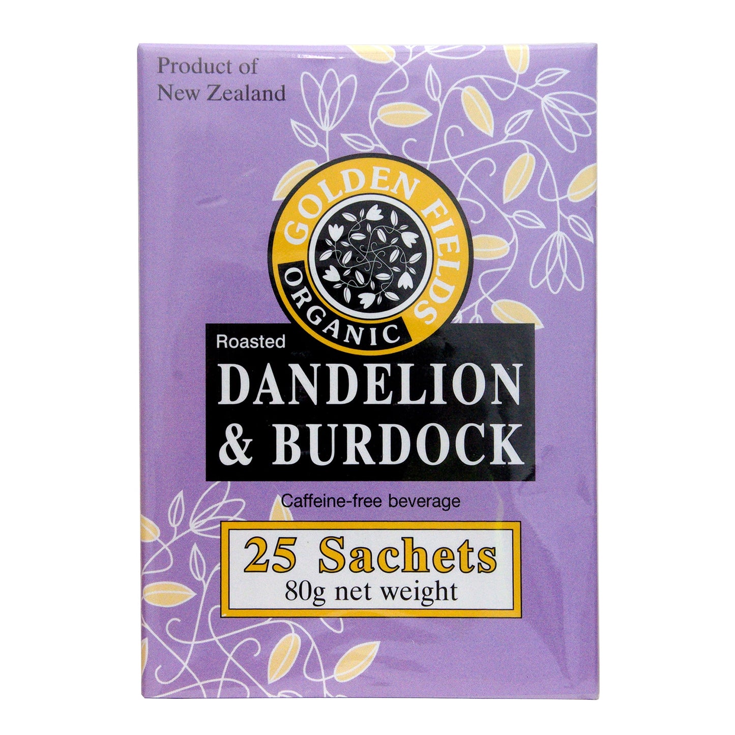Golden Fields Roasted Dandelion & Burdock 25 Sachets, Certified Organic