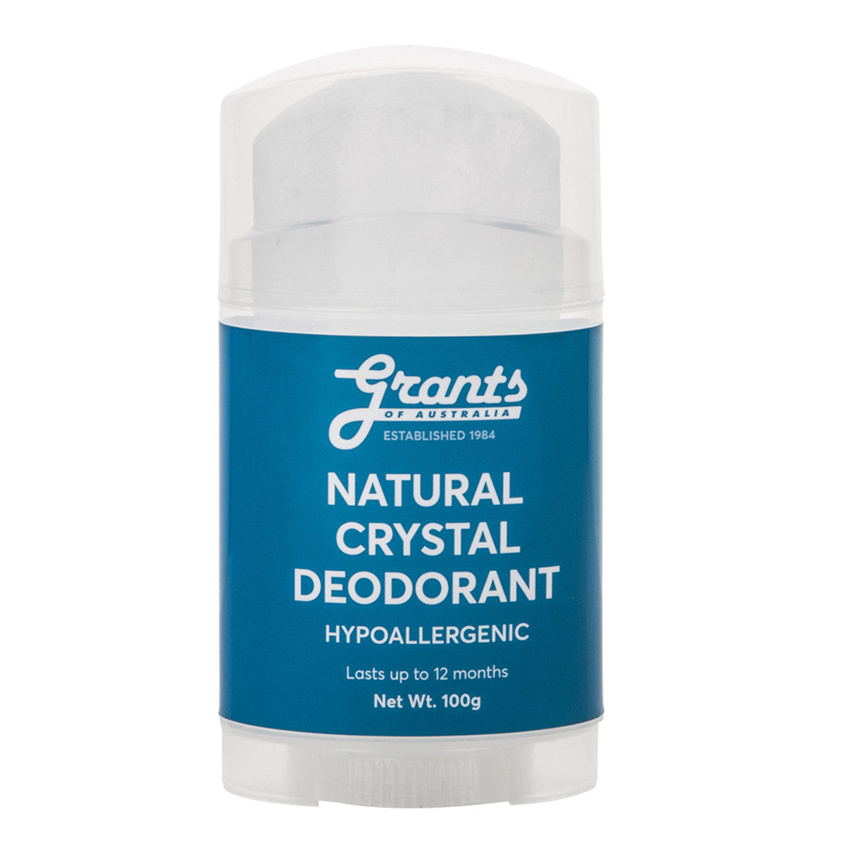Grants Crystal Deodorant Stick 100g, Hypoallergenic