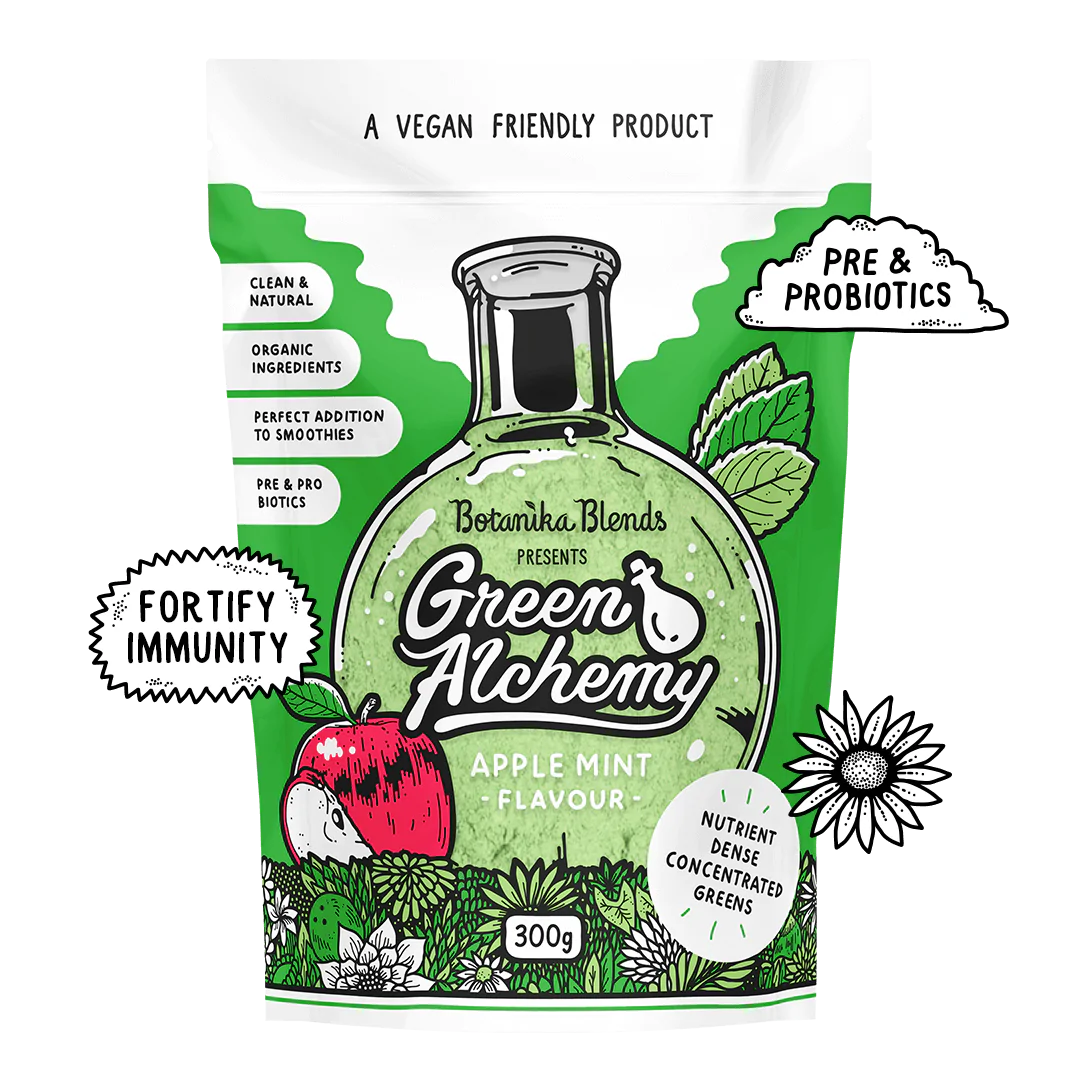 Botanika Blends Green Alchemy Nutrient Dense Greens 300g, Apple Mint Flavour