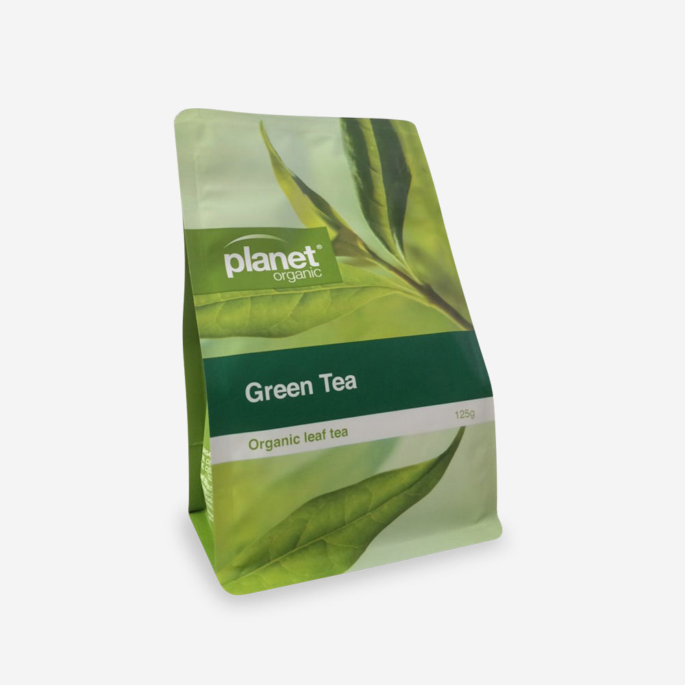 Planet Organic Green Tea Loose Leaf 125g, A Mild Unfermented Tea For Any Time Of Day