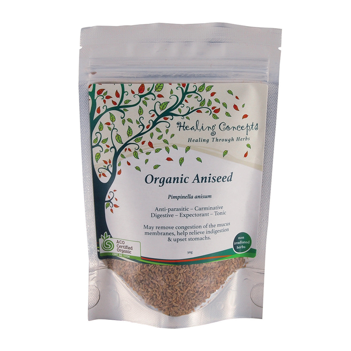 Healing Concepts Aniseed Tea 50g, Certified Organic