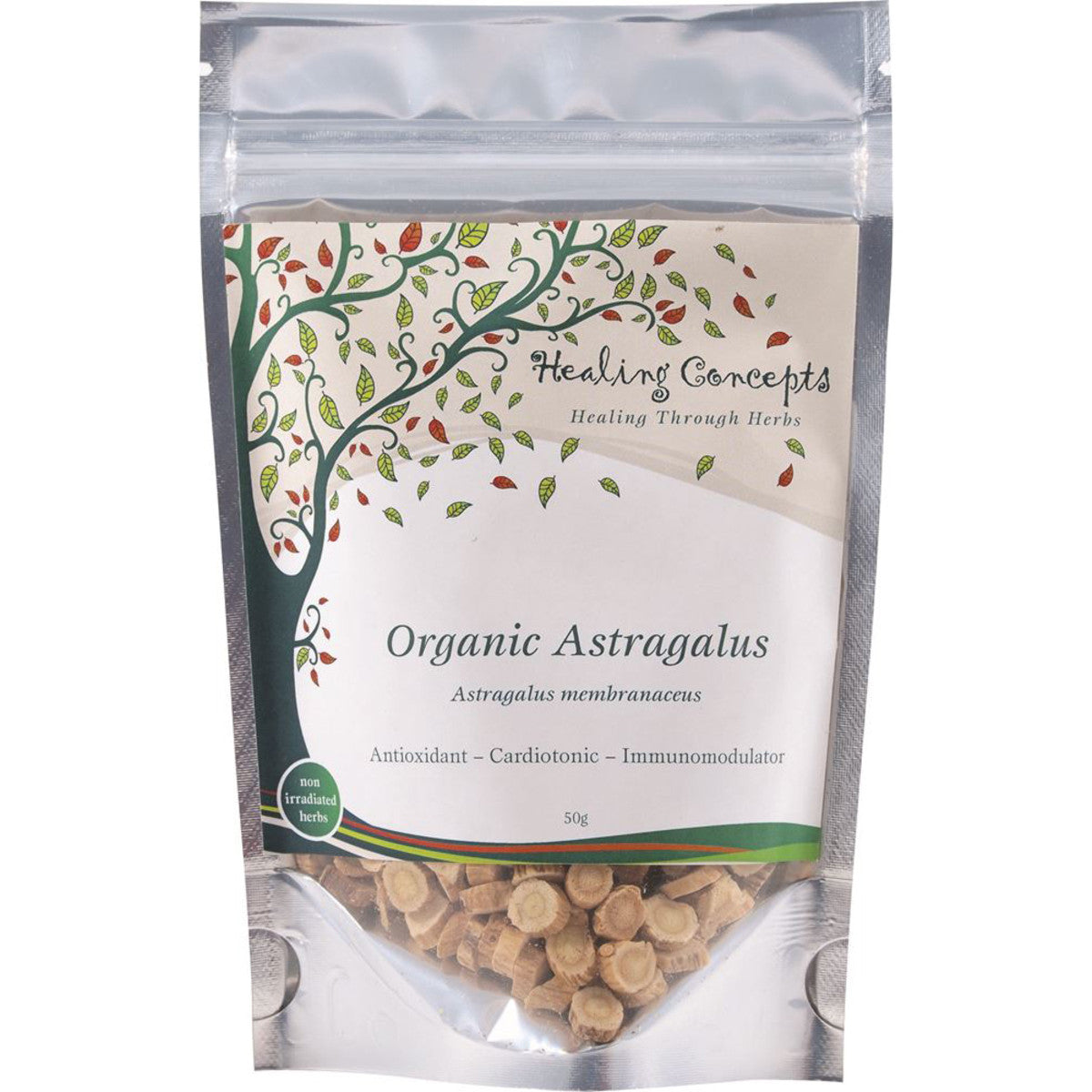 Healing Concepts Astragalus Root Tea 50g, Certified Organic