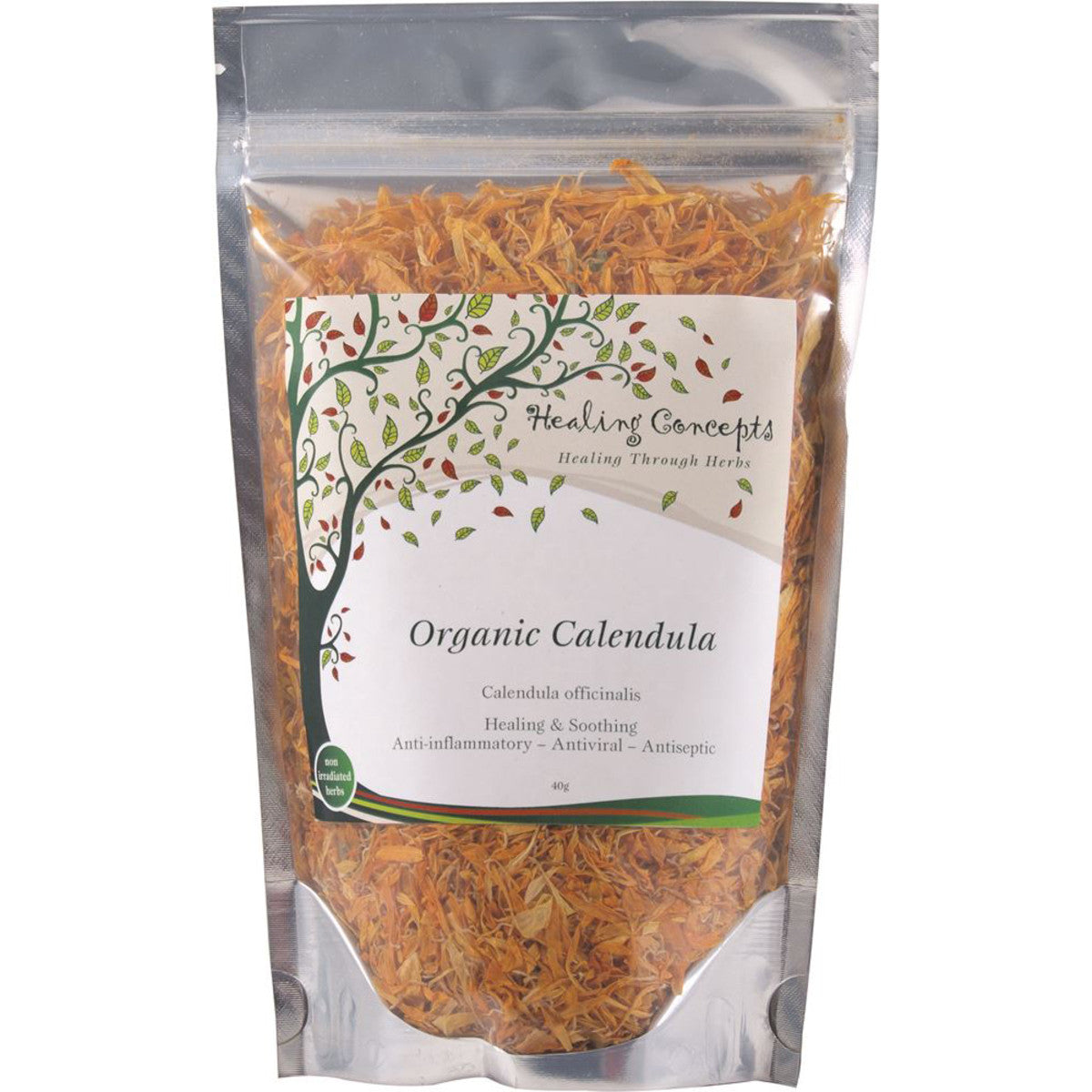 Healing Concepts Calendula Tea 30g, Certified Organic