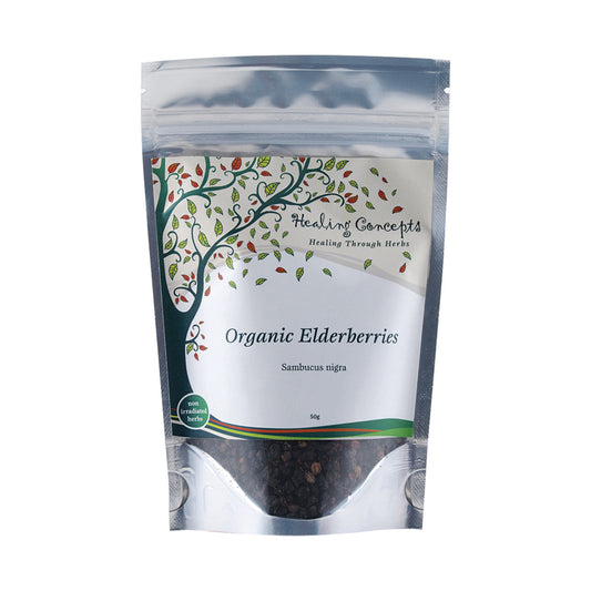 Healing Concepts Elderberries Tea 50g, Certified Organic