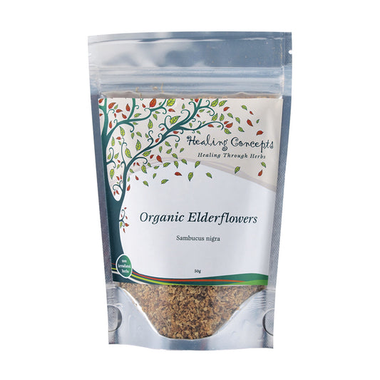 Healing Concepts Elderflowers Tea 50g, Certified Organic