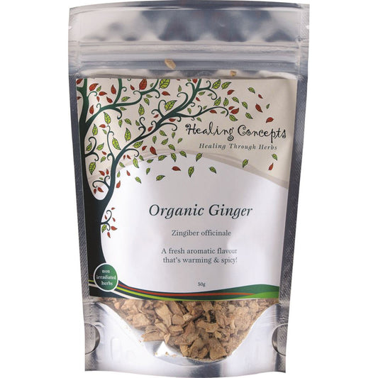 Healing Concepts Ginger Tea 50g, Certified Organic