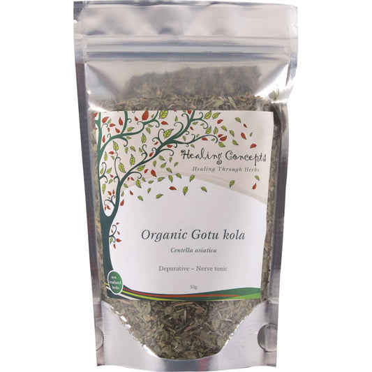 Healing Concepts Gotu Kola Tea 50g, Certified Organic