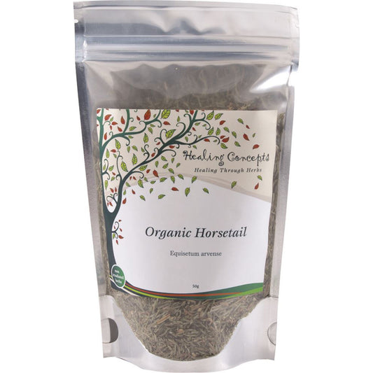 Healing Concepts Horsetail Tea 50g, Certified Organic