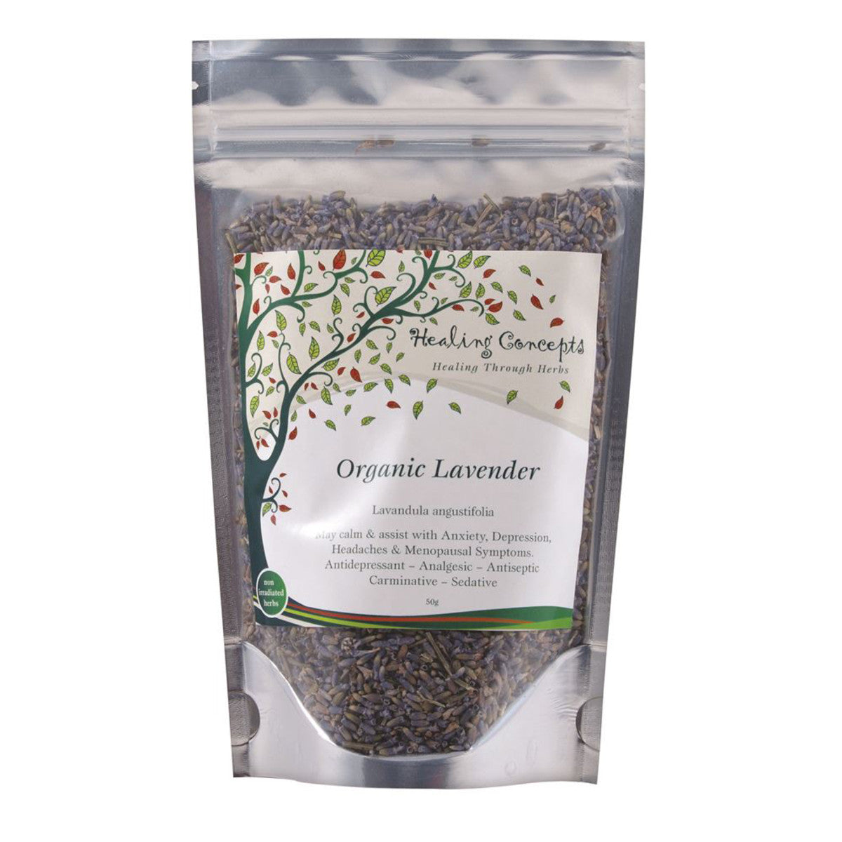 Healing Concepts Lavender Tea 50g, Certified Organic