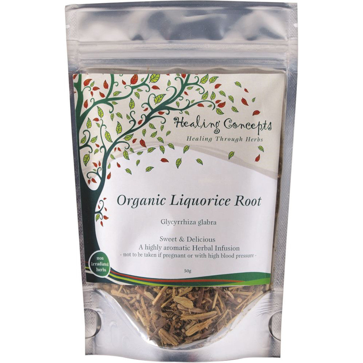 Healing Concepts Liquorice Root Tea 50g, Certified Organic (Licorice)