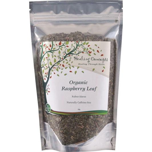 Healing Concepts Raspberry Leaf Tea 50g, Certified Organic