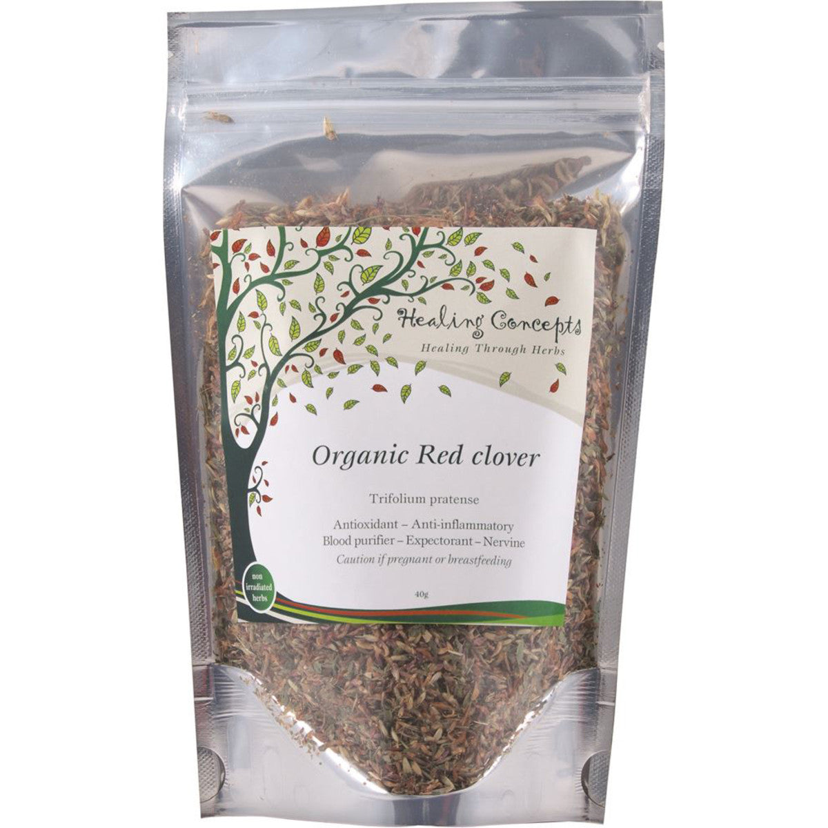 Healing Concepts Red Clover Tea 30g, Certified Organic
