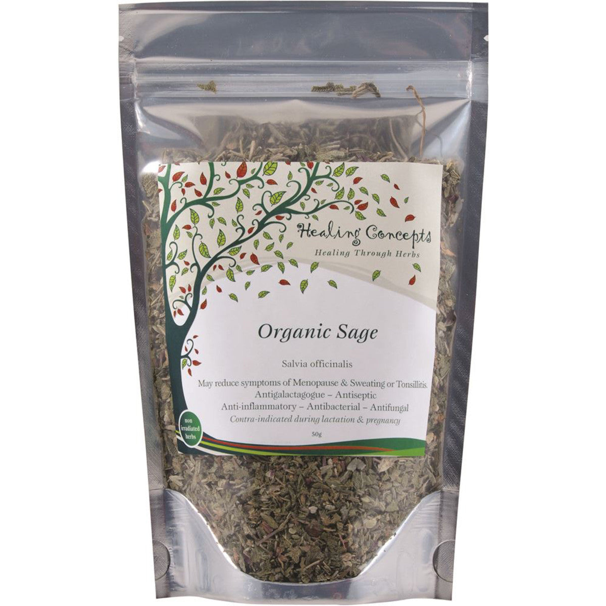 Healing Concepts Sage Tea 50g, Organic