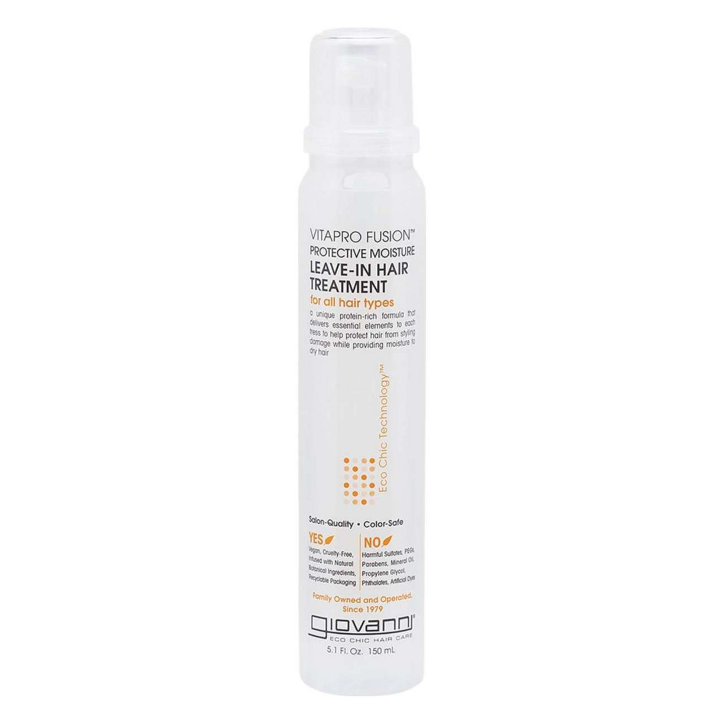 Giovanni Vitapro Fusion Protective Moisture Leave-In Hair Treatment 150ml, Penetrates & Protects Damaged Hair