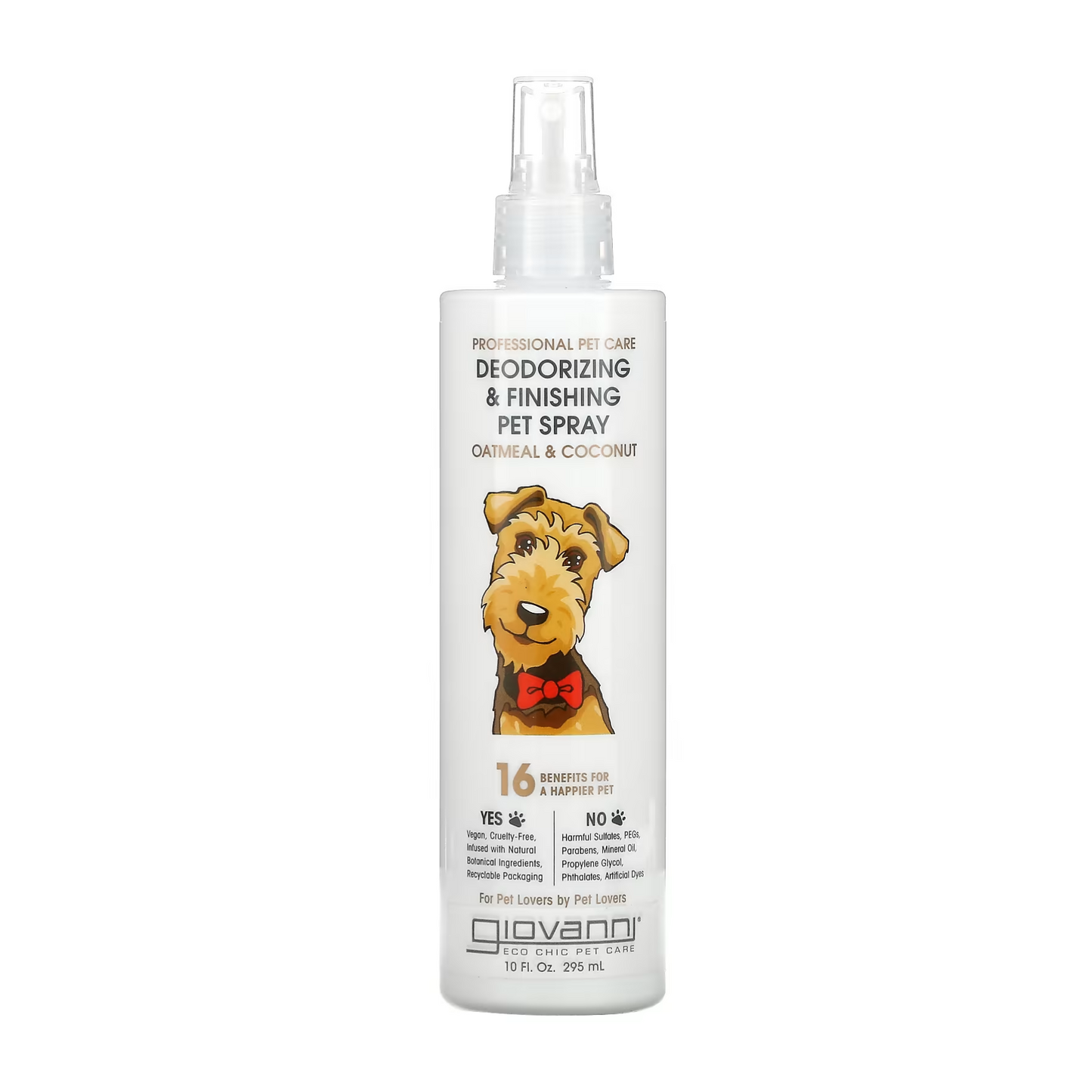 Giovanni Professional Pet Deodorizing & Finishing Spray 295ml, Instantly Neutralizes Odors