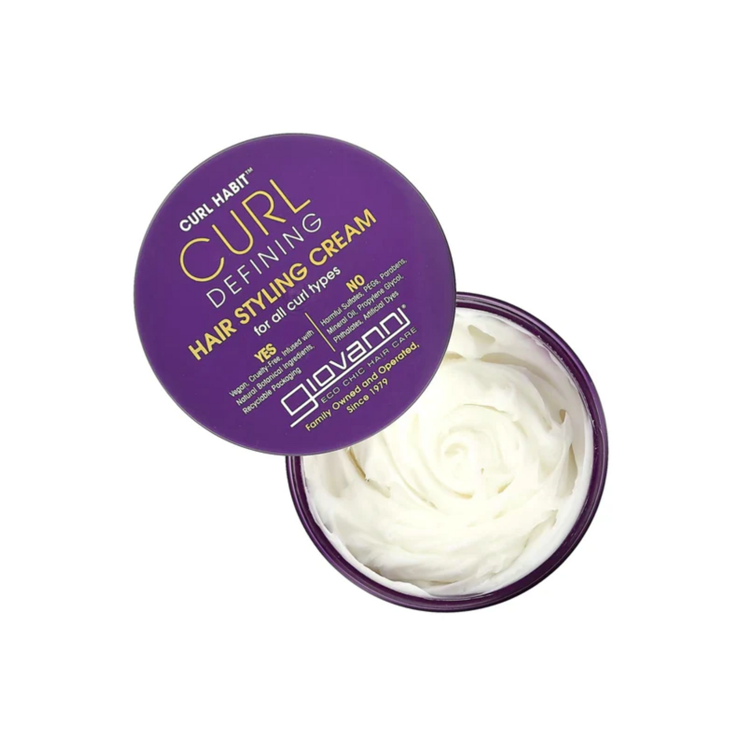 Giovanni Curl Habit Curl Defining Hair Styling Cream 295mL, Secures & Defines Curls, Coils and Waves