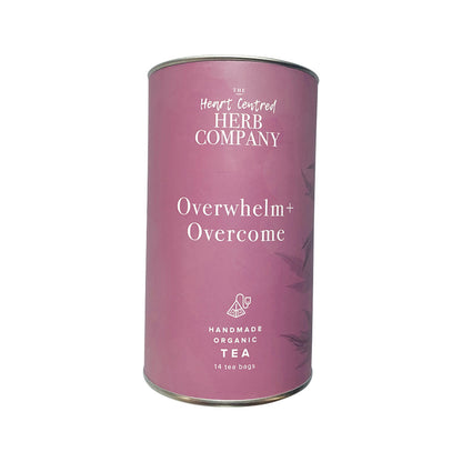 The Heart Centred Herb Company Overwhelm + Overcome, 14 Tea Bags Handmade Tea