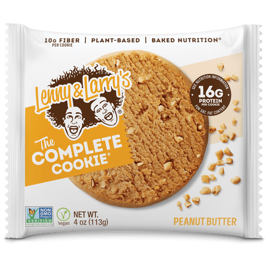 Lenny & Larry's The Complete Cookie, Single Cookie 113g Or A Box Of 12 Cookies, Peanut Butter Flavour Vegan