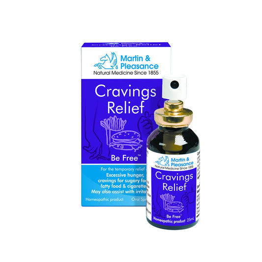 Martin & Pleasance Homoeopathic Complex Cravings Relief 25ml Spray, To Assist With Cravings & Irritability