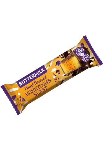 Buttermilk Honeycomb Blast Choccy Bar 45g, Vegan Light & Crunchy