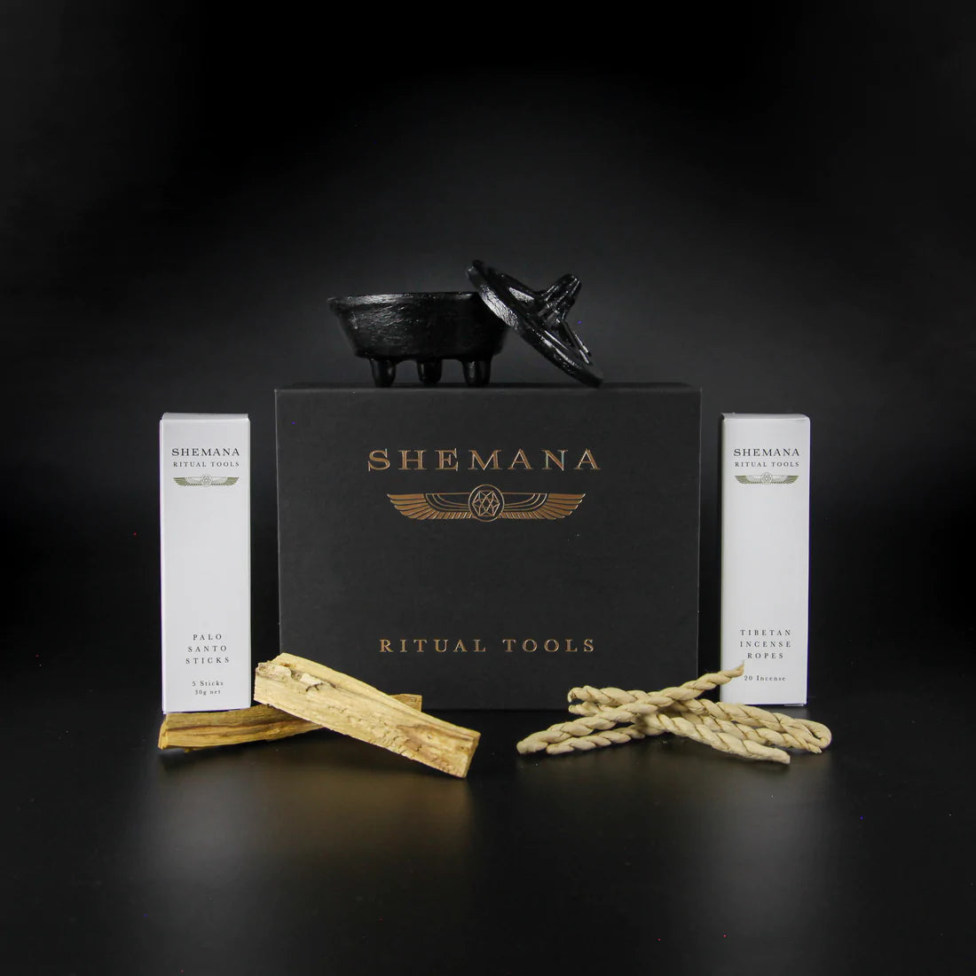 Shemana Ancient Incense Ritual Kit - Palo Santo, Tibetan Rope Incense, –  Health Nuts Australia
