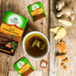 Organic India Wellness Tea Tulsi Turmeric Ginger, 25 Herbal Tea Bags; Certified Organic