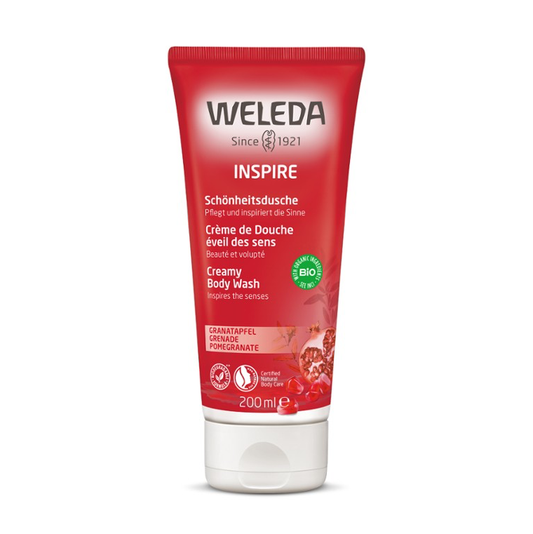 Weleda Inspire Creamy Body Wash 200mL, Pomegranate