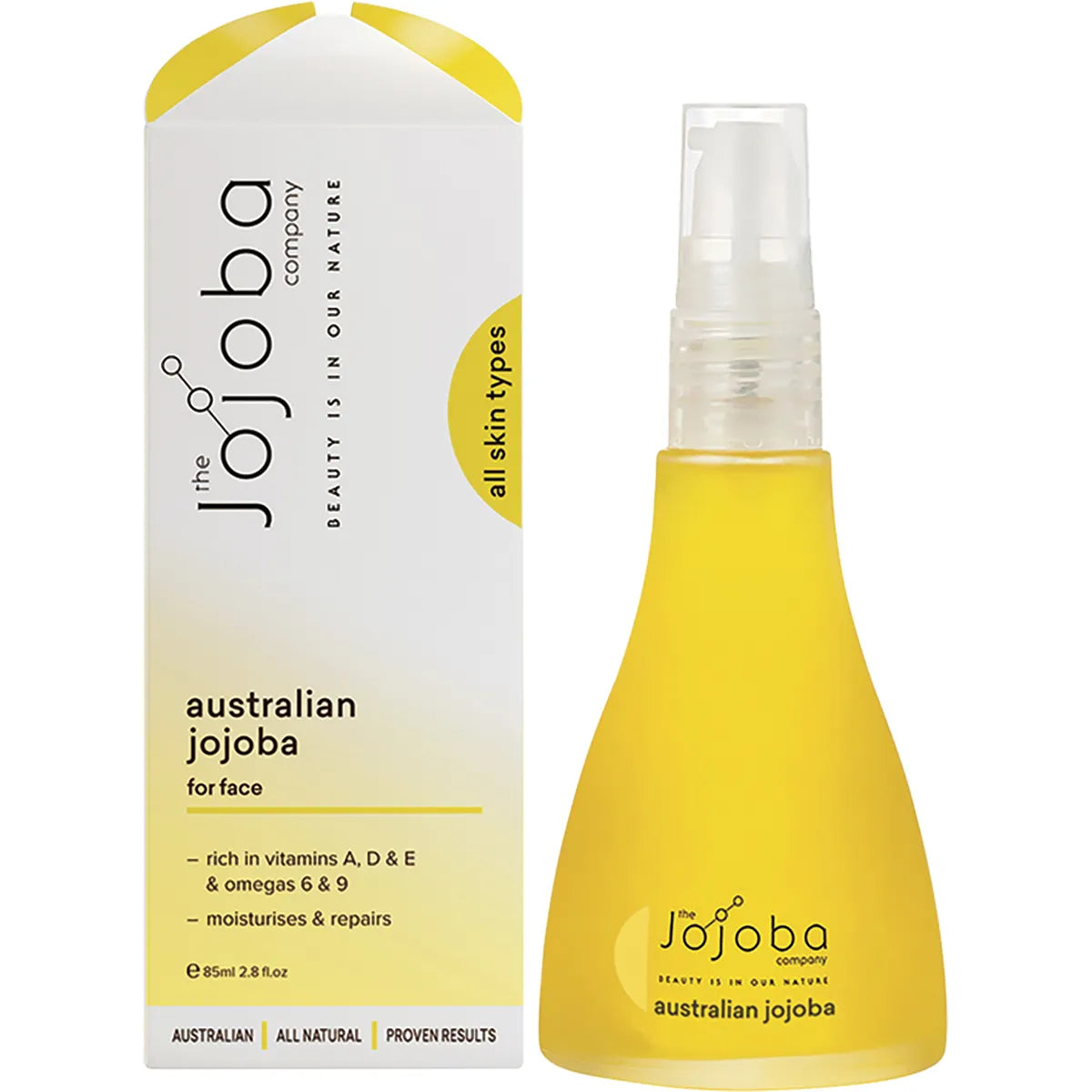 The Jojoba Company Australian Jojoba Oil 30ml, 85ml Or 200ml Rich In Vitamins A,D,E & Omega 6 & 9