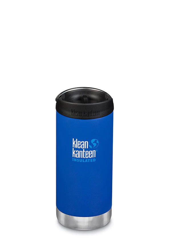 Klean Kanteen TKWide With Cafe Cap 12oz (355ml), Insulated (11 Hrs Hot, 38 Hrs Iced)