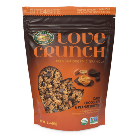Nature's Path Love Crunch Granola 325g, Dark Chocolate & Peanut Butter, Certified Organic