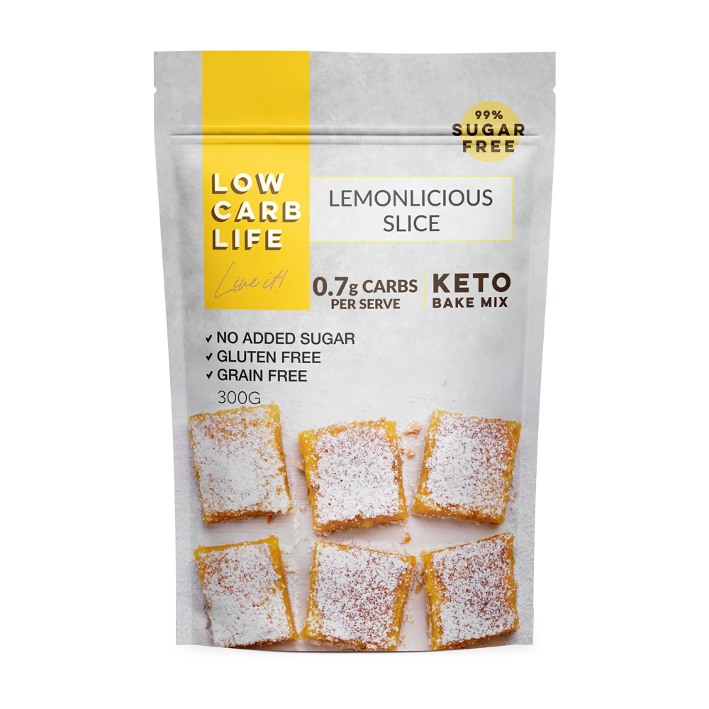 Low Carb Life Keto Bake Mix 300g, Lemonlicious Slice