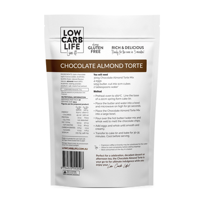 Low Carb Life Keto Bake Mix 300g, Chocolate Almond Torte