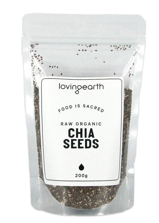 Loving Earth Chia Seeds 200g, Certified Organic