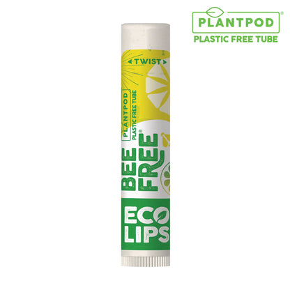 Eco Lips Lip Balm Bee Free 4.25g, Lemon-Lime Flavor