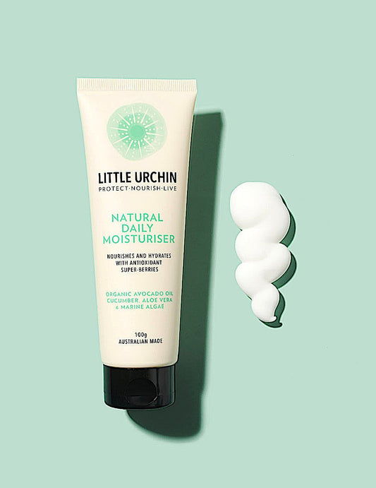 Little Urchin Natural Daily Moisturiser, After-Sun Care 100g, Nourishes & Hydrates With Antioxidant Superberries