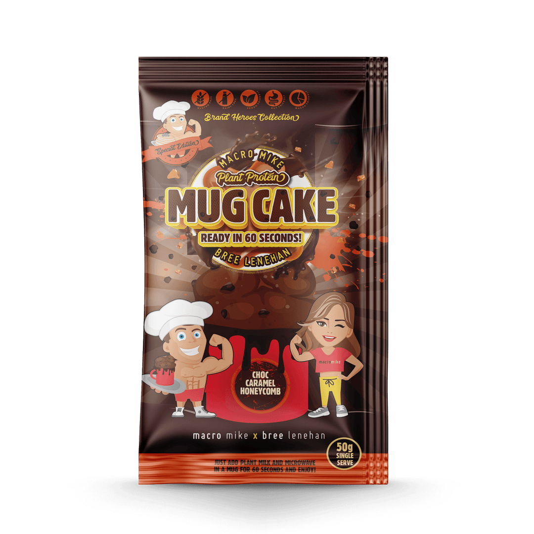 Macro Mike Plant Protein Mug Cake Mix 6x50g, Mixed Pack