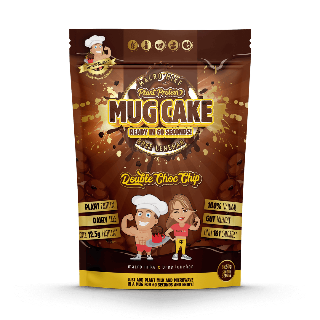Macro Mike Plant Protein Mug Cake Mix 6x50g, Double Choc Chip Flavour
