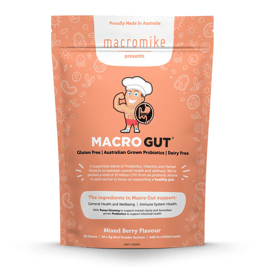 Macro Mike Macro Gut 30x5g Sachets, Mixed Berry Flabour