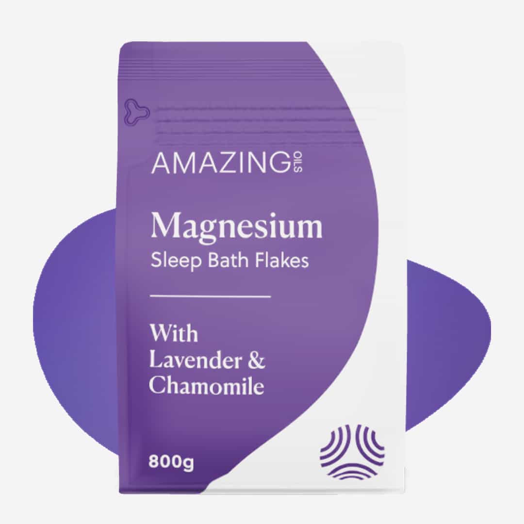 Amazing Oils Magnesium Sleep Bath Flakes 800g Or 2kg, With Lavender & Chamomile