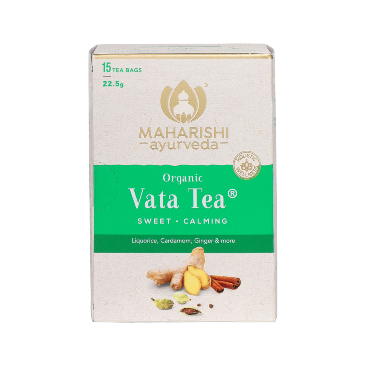 Maharishi Ayurveda Organic Vata Tea 15 Tea Bags, Sweet Calming