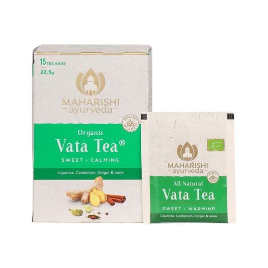 Maharishi Ayurveda Organic Vata Tea 15 Tea Bags, Sweet Calming
