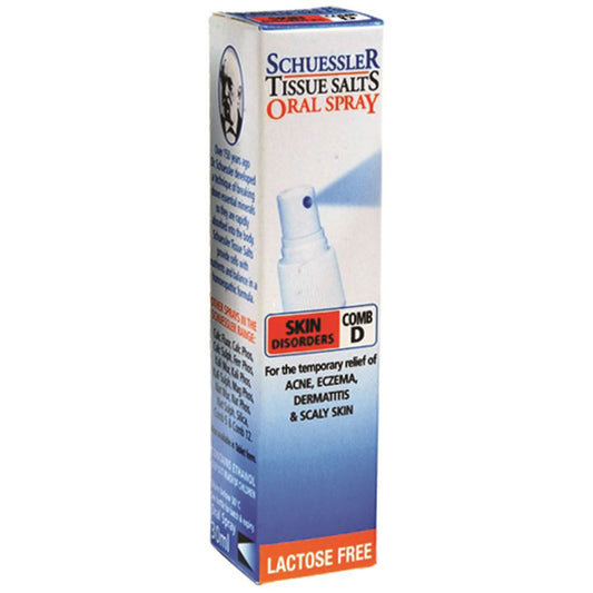 Martin & Pleasance Schuessler Tissue Salts Comb D 30ml Spray, Skin Disorders