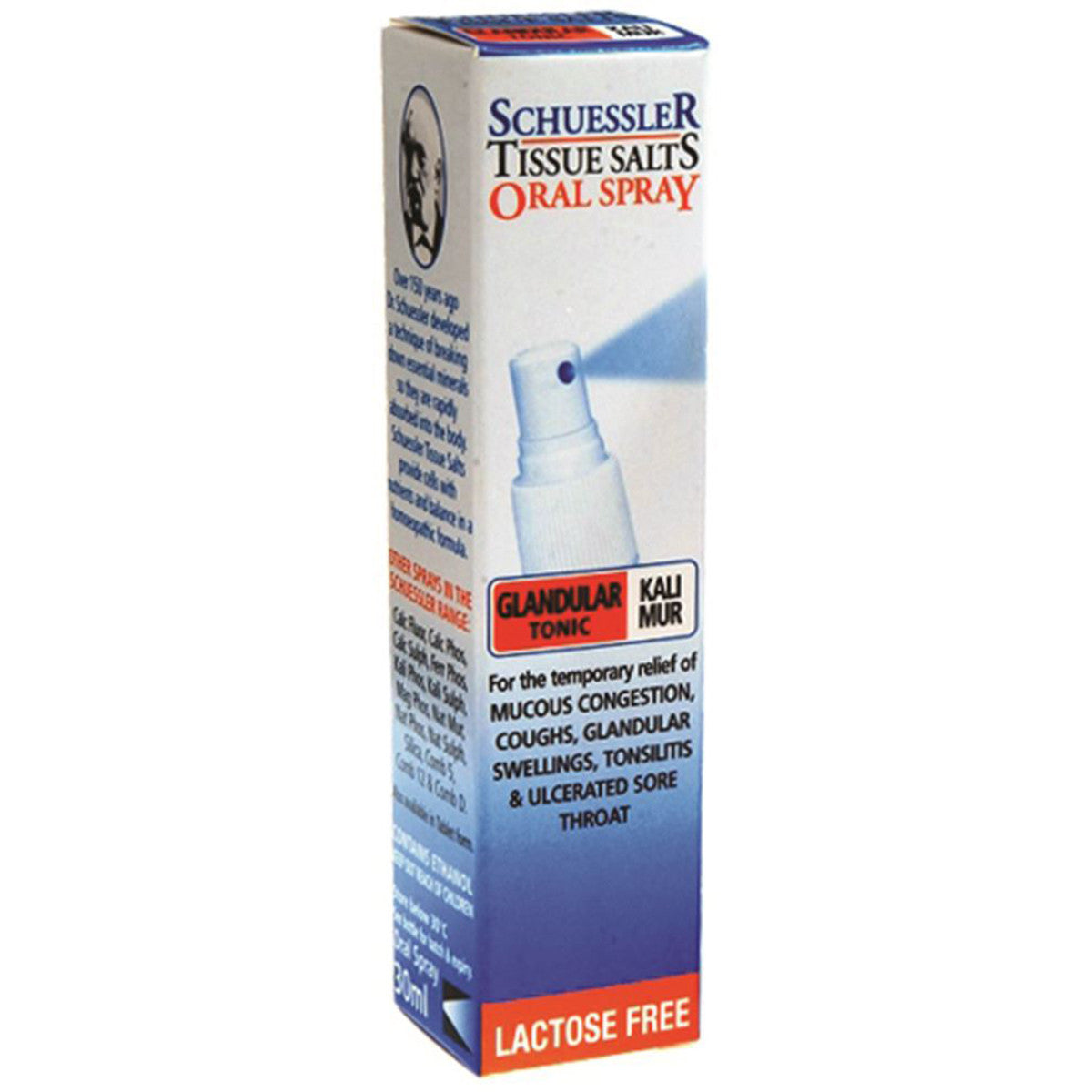 Martin & Pleasance Schuessler Tissue Salts Kali Mur 30ml Spray, Glandular Tonic