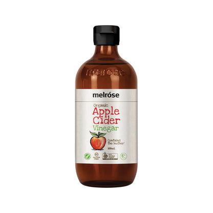 Melrose Apple Cider Vinegar (Contains The 'Mother'), 500ml Certified Organic