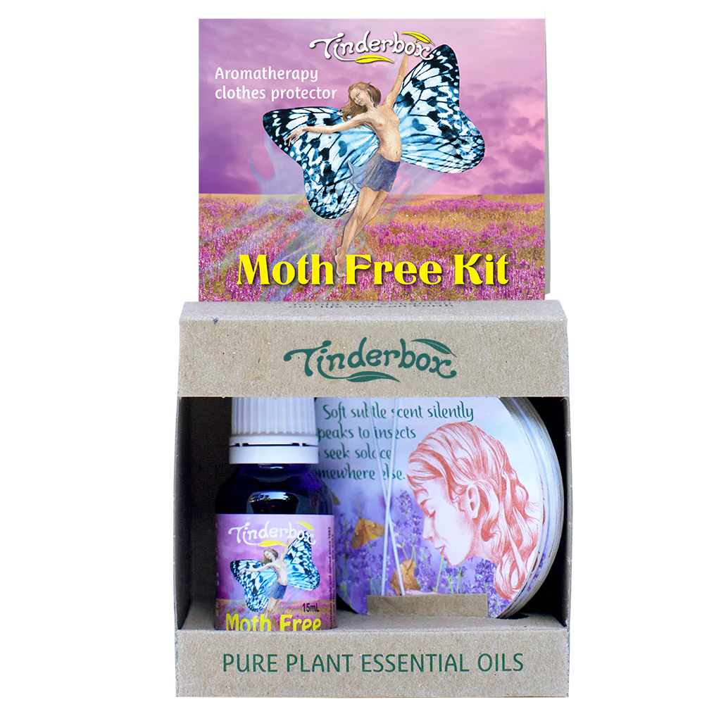 Tinderbox Moth Free Kit Blend & Cards, Repel Moths & Silverfish