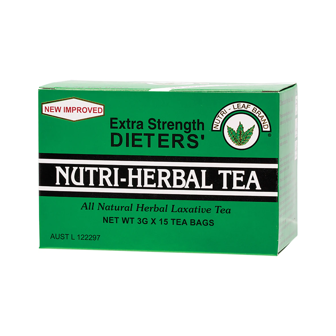 Nutri-Leaf Dieters Nutri-Herbal Tea 15 Tea Bags, Extra Strength
