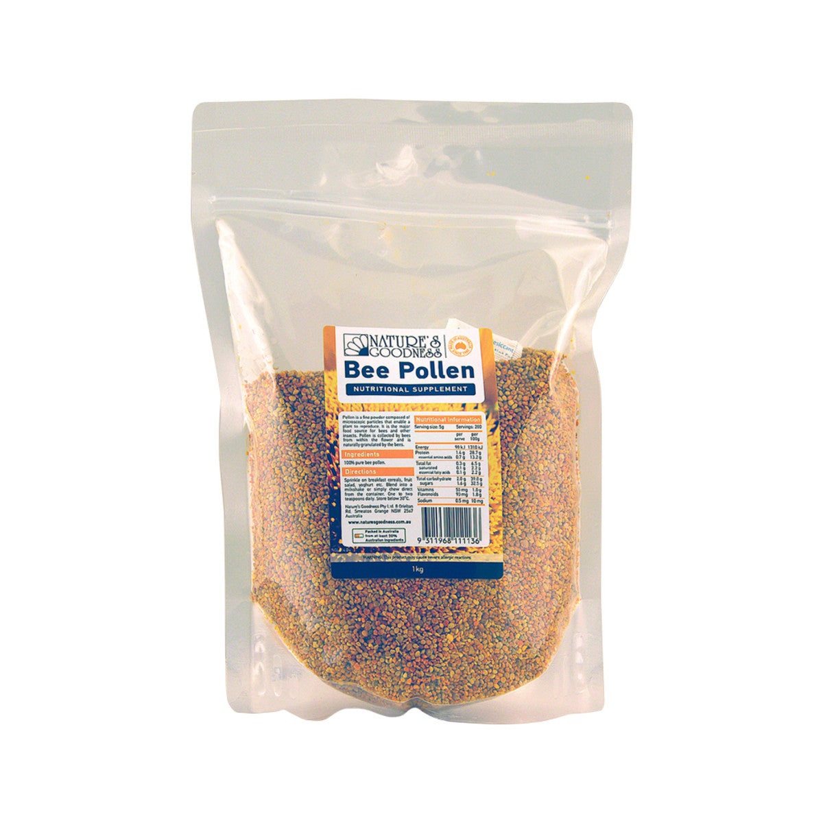 Nature's Goodness Bee Pollen 120g, 250g Or 1Kg, Packed With Vitamins