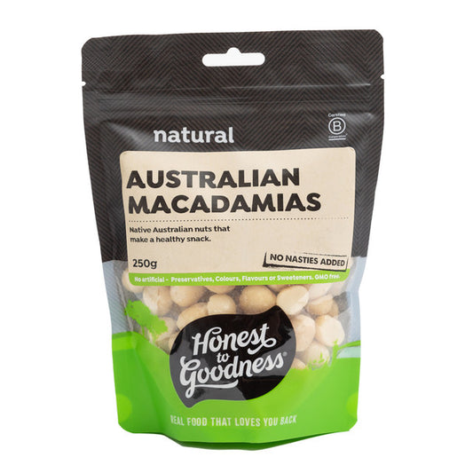 Honest To Goodness Macadamia Nuts 350g, Australian Unroasted & Unsalted