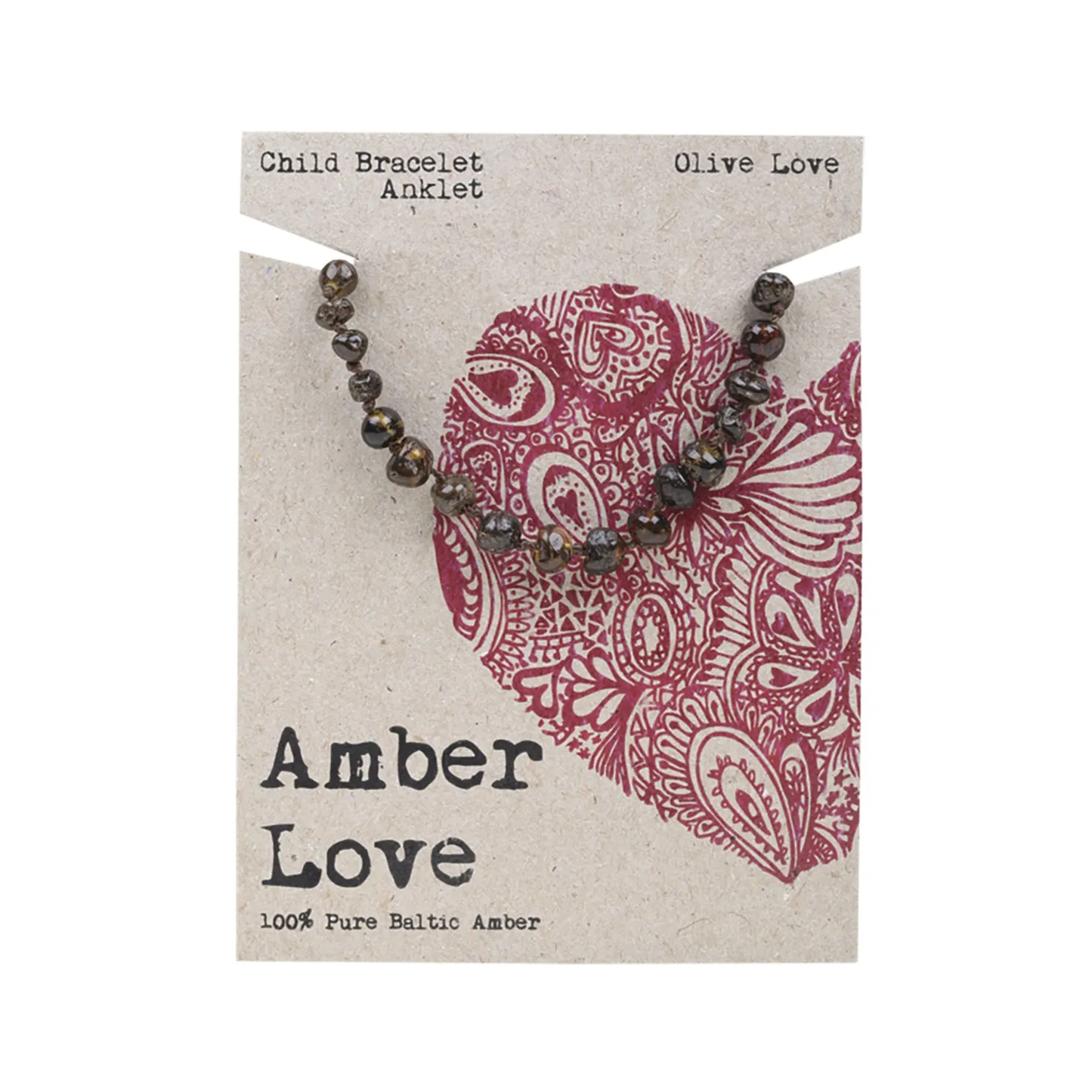 Amber Love 100% Baltic Amber, Children's Bracelet/Anklet 14cm, Please Choose Your Design
