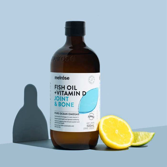 Melrose Organic Fish Oil With Vitamin D3 500ml, Joint & Bone Support